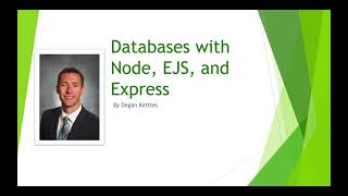 Learn Node and Express #6 - Databases with Node, Express, and EJS