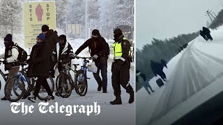 Russia puts migrants on scooters and tells them to cross border into Europe