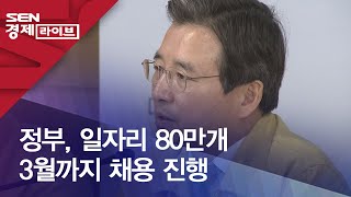 정부, 일자리 80만개 3월까지 채용 진행