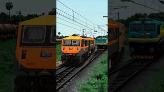 😱 Two Trains on Same Railroad l Train Simulator Games Videos #trainsimulator #train #traingame