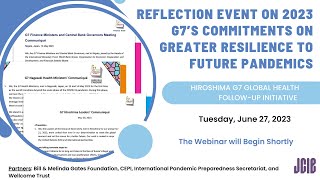 Hiroshima G7 Global Health Follow-up Initiative Kick-off webinar