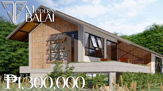 ELEVATED SIMPLE HOUSE DESIGN 2-BEDROOM 6X11 METERS | MODERN BALAI