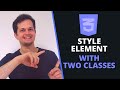 Apply CSS when two classes are together