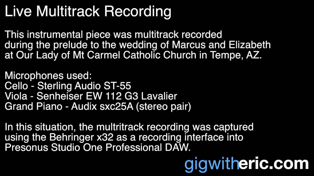Live Multitrack Recording Youtube
