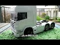 realistic rc truck tamiya 1 14 scania r620☆中古で新しく trailer