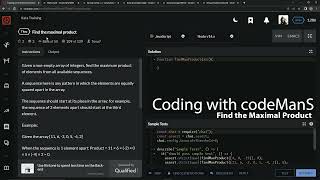 Codewars 7 kyu Find the Maximal Product Javascript