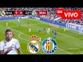 🔴 REAL MADRID VS GETAFE PARTIDO EN VIVO / LIGA ESPAÑOLA - JUEGA MBAPPE