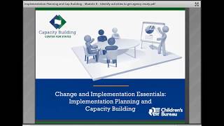 Module 8: Identify Activities to Get Agency Ready