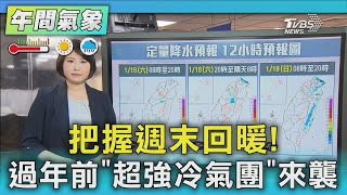 把握週末回暖! 過年前「超強冷氣團」來襲｜氣象主播 劉育瑄｜午間氣象｜TVBS新聞20250118 @TVBSNEWS01