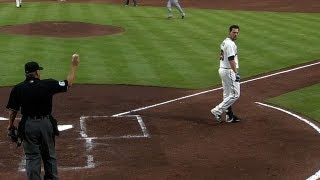 MIA@ATL: Johnson ejected after striking out in first