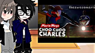 🕷️🚂//mi novia y yo reacciónamos a Mario plays Choo Choo Charles//🕷️❤️