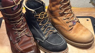 Work boots thoughts and opinions (Red Wing, Thorogood, and Georgia boots)