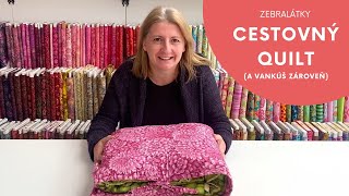 QUILT: Cestovný Quilt aj Vankúš v Jednom