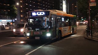 都営バス《B-E531号車（渋谷所属）3月納車の新型車両》が麻布十番で発車するシーン〜（2020.9.20）