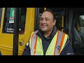 transit workers surprised with nice messages about themselves