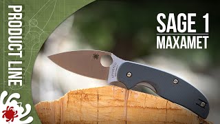 Spyderco Sage 1 - Cool Gray Maxamet