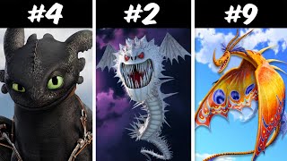 TOP 10 Dragones Más PODEROSOS en Cómo Entrenar A Tu Dragón