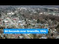 Get a 60-second drone's eye view of Granville, Ohio, home to Denison University