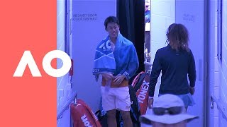 Kei Nishikori and Naomi Osaka meeting up between their matches | Australian Open 2019