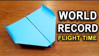 HOW TO MAKE THE WORLD RECORD PAPER AIRPLANE FOR FLIGHT TIME rajasekharsadasivam9@gmail.com😑🐄😔😋🤤🤫🐢🦕🐴