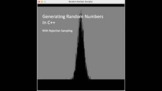 Sampling Random Numbers (Rejection Sampling) in C++