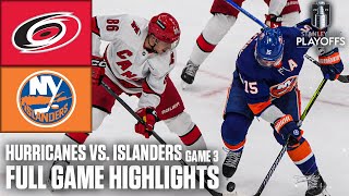 1st Round: Carolina Hurricanes vs. New York Islanders Game 3 | Full Game Highlights