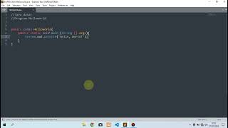 Java Dasar Part1, Program Helloworld. #java #tutorial