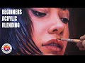 Portrait BLENDING with ACRYLIC for Beginner | Acrylic Portrait Painting Tutorial by Debojyoti Boruah