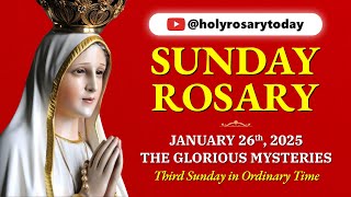 SUNDAY HOLY ROSARY ❤️ JANUARY 26 2025 ❤️ GLORIOUS MYSTERIES OF THE ROSARY [VIRTUAL] #holyrosarytoday