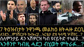 7 ትዕዝብታት ንዋንጫ መልክዕ ዘትሓዙ ደርቢ ለንደን...ምንሽርታት ኲኲረያ...ኣርቴታ ድዩ ዓላሚ ዦቭየር...?