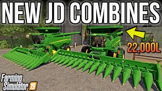NEW MODS FS19! Huge American John Deere Combines! NO FOOLIN! (14 Mods) | Farming Simulator 19