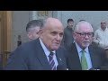 Rudy Giuliani appears in NYC court