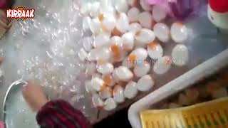 PLASTIC EGGS Making Video | ప్లాస్టిక్ ఎగ్స్ ఎలా చేస్తున్నారో చూడండి | Kirraak TV