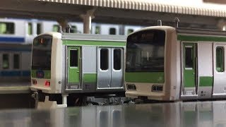 E231系山手線トウ513編成到着・発車再現【Ｎ再現】