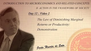 D12:V2 |  The Law of Diminishing Marginal Returns or Productivity: Demonstration