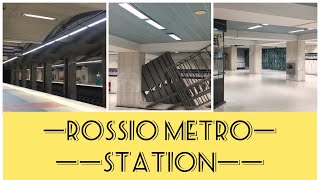 Lisbon, Portugal, Rossio metro station video