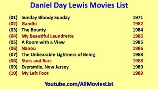 Daniel Day Lewis Movies List