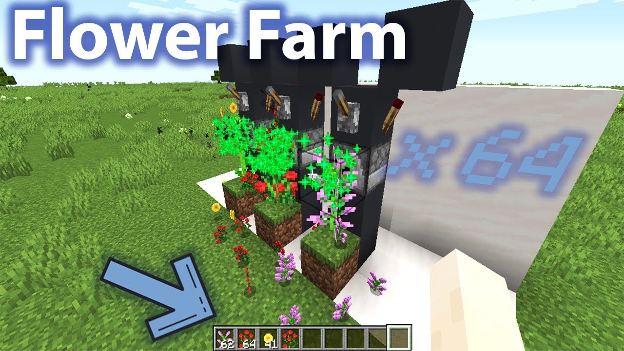 Minecraft Automatic Flower Farm Tutorial 1 15 2 Get Unlimited