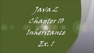 TCH322 Java Programming Unit 10 Exercise1