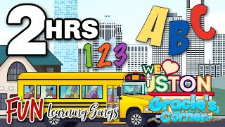 Wheels on the Bus + More Fun Songs | Gracie’s Corner Compilation | Nursery Rhymes + Kids Songs