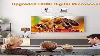 Hayve 7'' HDMI Digital Microscope,1200X Coin Microscope with IPS Screen, 16MP Soldering Microscope