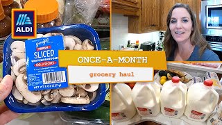 ALDI Grocery Haul 🔶 Once-a-Month Grocery Shopping for a Large Family