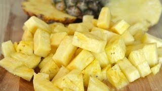 HOW TO CUT A PINEAPPLE | Tutorial | SyS