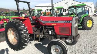 1989 Massey Ferguson 383 2wd Open Station Tractor Pre-Emission! Nice! For Sale by Mast Tractor Sales