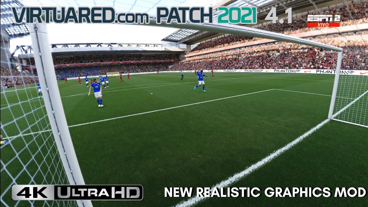 [4K] EFootball PES 2021 VirtuaRED V4.1 | NEW REALISTIC GRAPHICS MOD ...