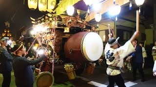 2024年　くわな石取祭　叩き出し　第九組　掛樋通り　その１