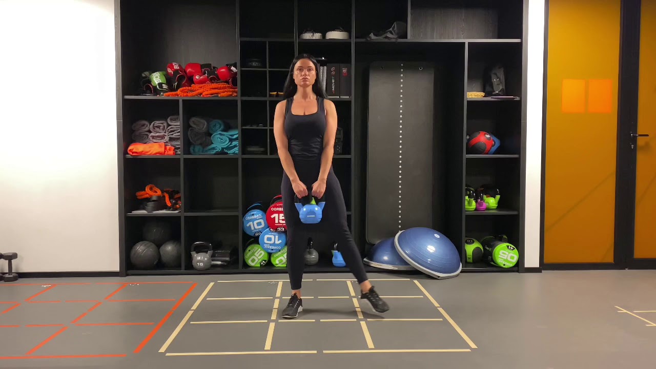 Kb Alternating Side Squat Youtube