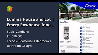 Lumina House and Lot | Emery Rowhouse Inner Unit