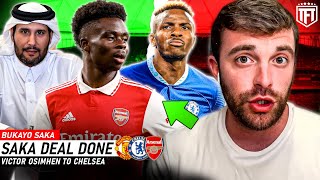 Saka NEW ARSENAL DEAL COMPLETE✍️ Victor Osimhen to Chelsea✅Man Utd TAKEOVER - Fabrizio Romano Update