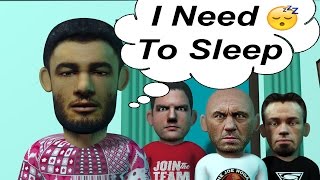 MMA Comedy Animations: I Need To Sleep - gegard mousasi-chris weidman-joe Rogan -bravo-more